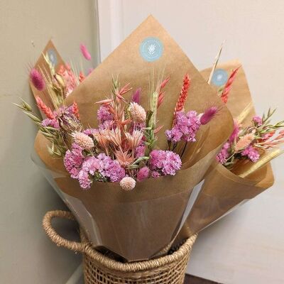 Pink Dried Flower Arrangement