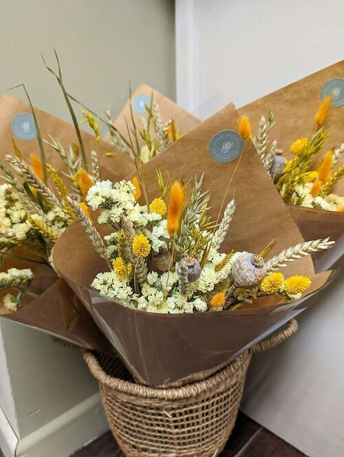 Yellow Dried Flower Arrangement