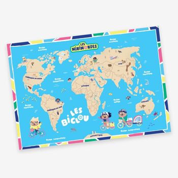 NOUVEAU ! La carte du monde pliable 1-3 ans - Les Mini Mondes 2