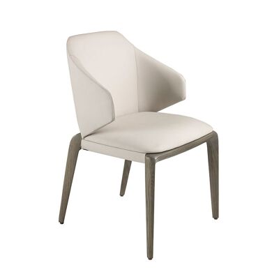 Cream leatherette chair model 5123