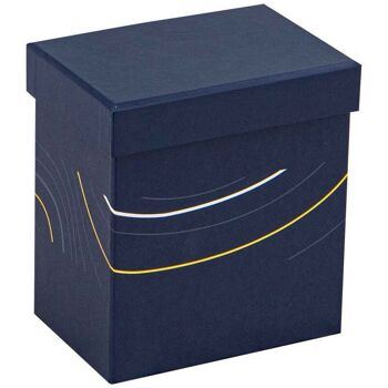 Coffret Carton Rectangulaire Bleu Abysse 11,5x8x12,5cm 4