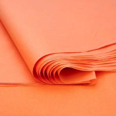 Carta velina arancione 75x50 cm