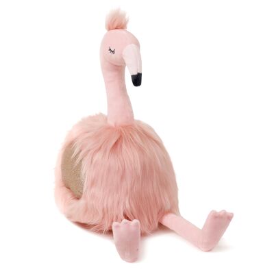 Ultraweiches Angorarosa-Flamingo-Plüschtier 50 cm – Rosa