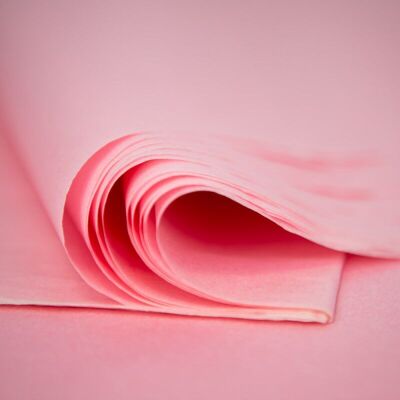 Papel de seda rosa 75x50cm