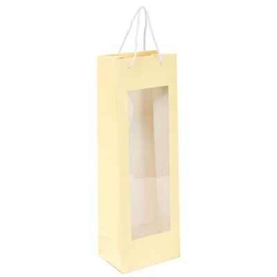 Sac carton 1 bouteille et fenetre Fresh Beer 12x8,5x36cm