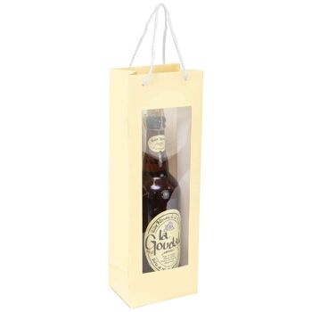 Sac carton 1 bouteille et fenetre Fresh Beer 12x8,5x36cm 3