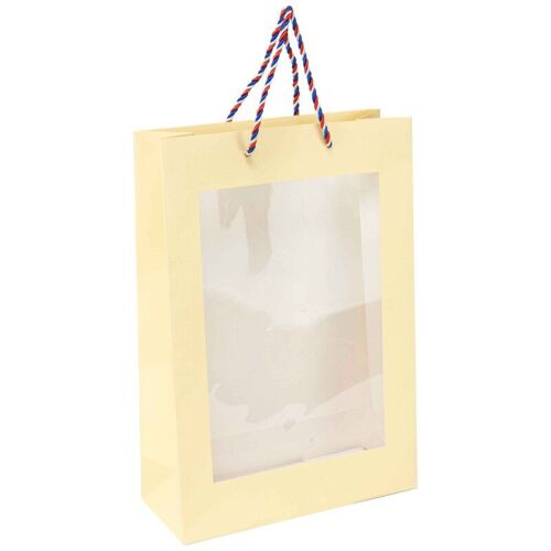 Sac carton 3  bouteilles et fenetre Fresh Beer 24x10x35cm