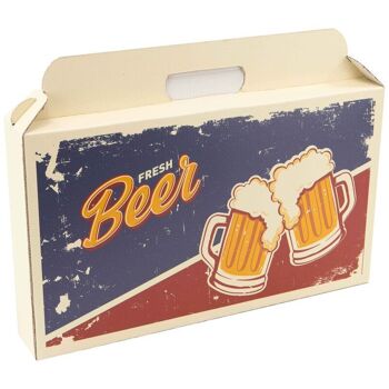 Coffret Carton rectangulaire Fresh Beer 43x7x25cm 3