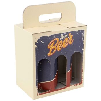 Coffret Carton Fresh beer Steinies 22x14x24cm 1