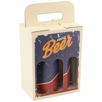 Fresh Beer Long Neck Cardboard Box 19x12x25 cm