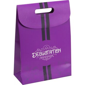 Sac carton FSC violet Degustation 2
