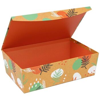 Boite Carton Rectangulaire Orange Canyon 35x23x11 cm 3