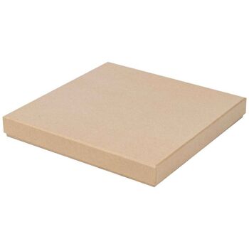 Boite Kraft Carree Chocolat Douceur  26,5x26,5x3,5cm 1