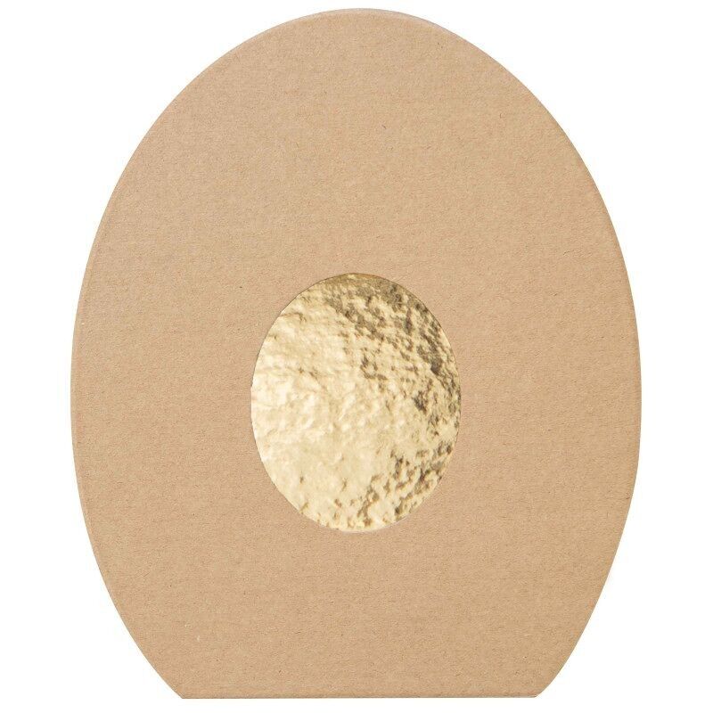 Boite ovale kraft oeuf Chocolat Douceur 21x17,5x3cm