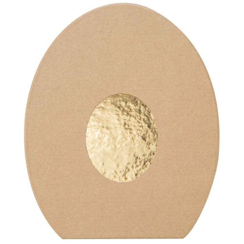 Boite ovale kraft oeuf Chocolat Douceur 21x17,5x3cm