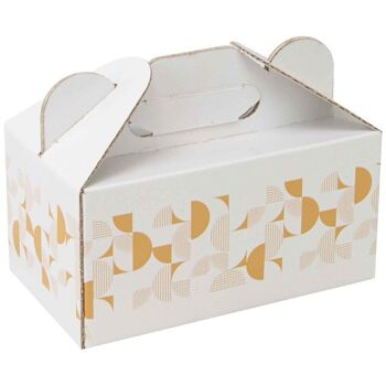 Box Carton Rectangulaire Fenetre Eclat d'Or 20x12x10 cm 3