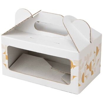 Box Carton Rectangulaire Fenetre Eclat d'Or 20x12x10 cm 4