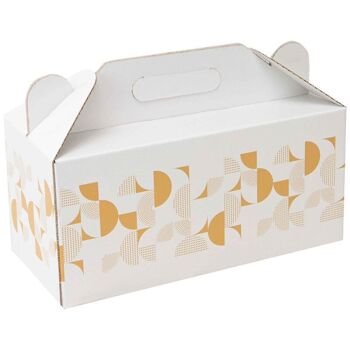 Box carton rectangulaire fenetre Eclat d'Or 32x15x15 cm 3