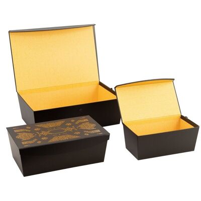 Set of 3 rectangular cardboard boxes Gatsby