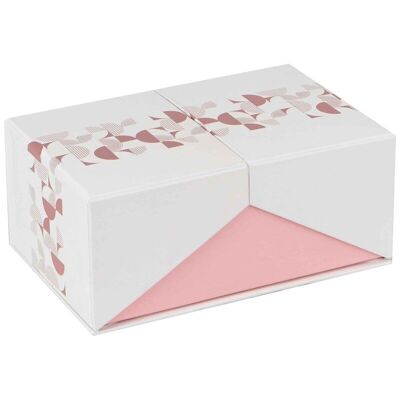 Boite carton double ouverture blanc Iconic 19x12,5x8cm