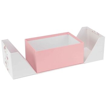 Boite carton double ouverture blanc Iconic 22,5x15,5x10 cm 3