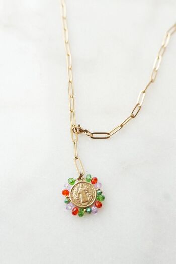Gloria Medal Necklace - Pop 3