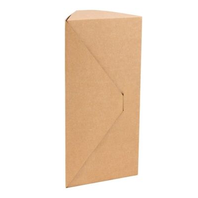 Kraft triangular flap cardboard box 34x16.5 x 14.5cm