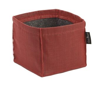 ODYSAC® Pots carré en batyline - Rouge 4L 1