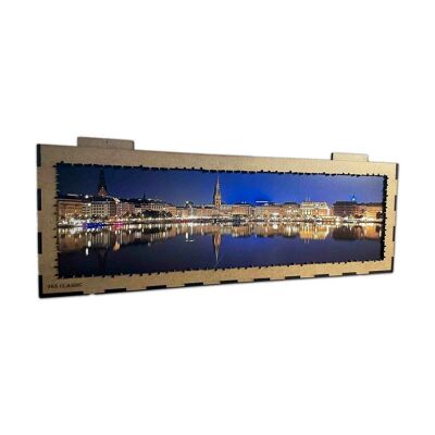 elbPUZZLE No. 34 - Alsterpromenade (Classic) 765 Teile Classic - Das perfekte Puzzle für Hamburg-Fans