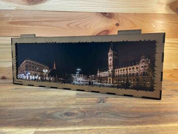 elbPUZZLE No. 35 - Rathausmarkt (Classic) 765 pièces Classic - Le puzzle parfait pour les fans de Hambourg 4