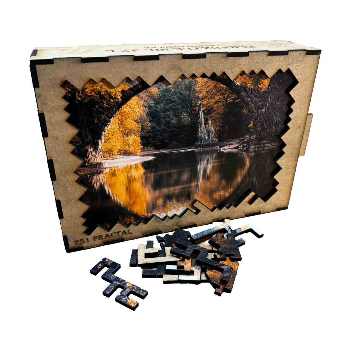 elbPUZZLE No.32 - Rakotz Bridge (Fractal) L (251 pieces)