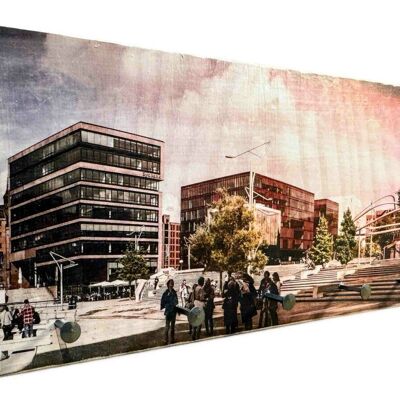 Key rack Hamburg wood - Magelan Terrassen (24x12 cm)