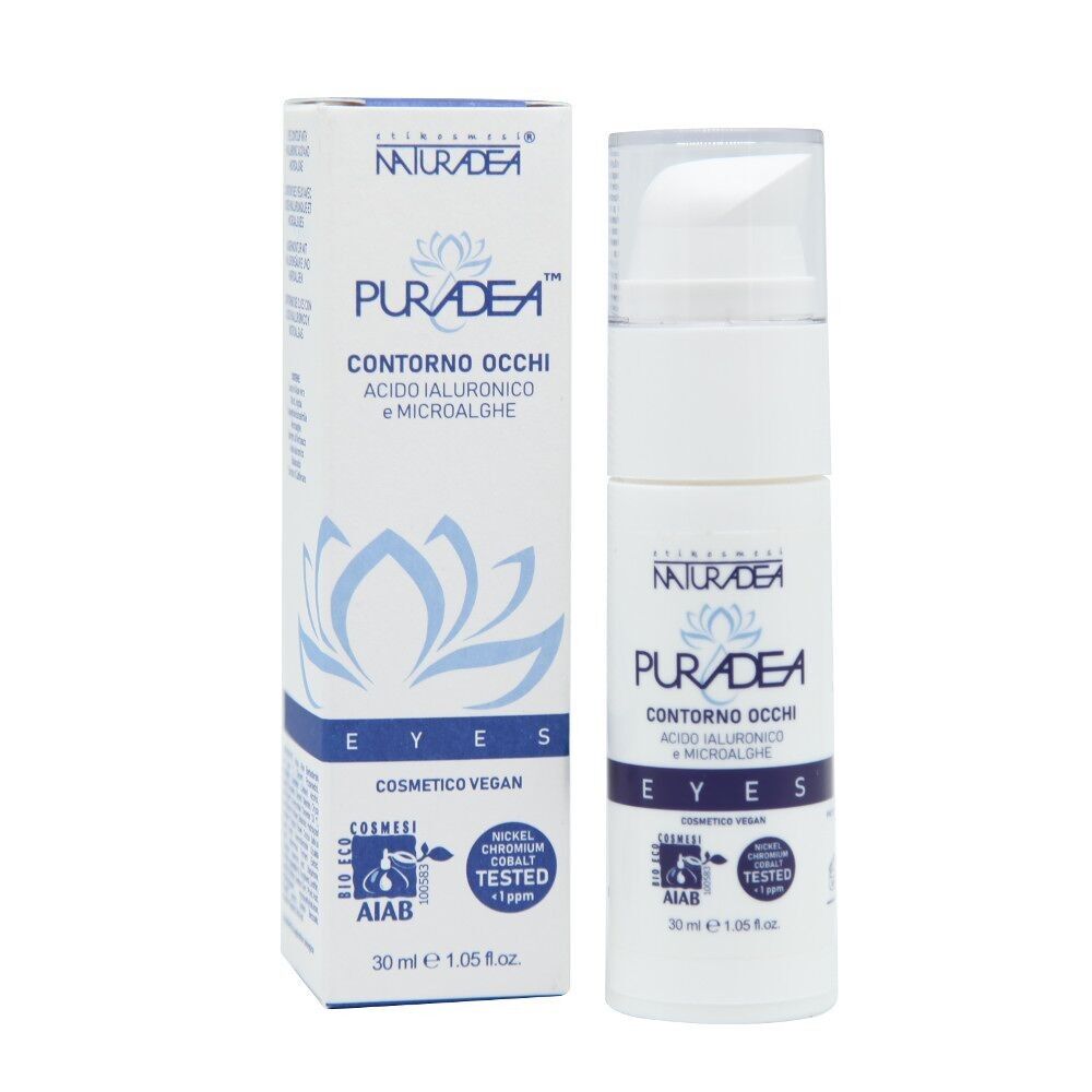 Eye contour with hyaluronic acid, saffron and microalgae