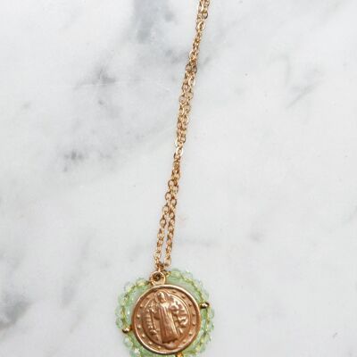 Santo Necklace - Transparent Water Green