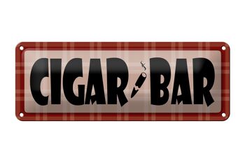 Panneau en étain pour Bar à cigares, 27x10cm, décoration de salon pour fumer 1