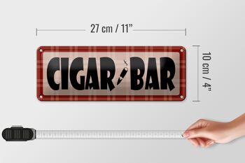 Panneau en étain pour Bar à cigares, 27x10cm, décoration de salon pour fumer 4