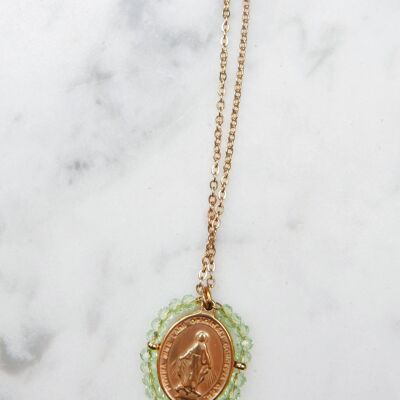 Santa Maria Halskette - Transparentes Wassergrün