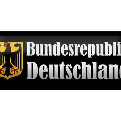 Blechschild Wappen 27x10 cm Bundesrepublik Deutschland Dekoration sign