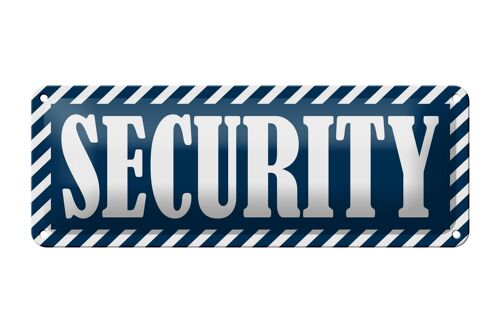 Blechschild Security 27x10cm Sicherheitsdienst Dekoration