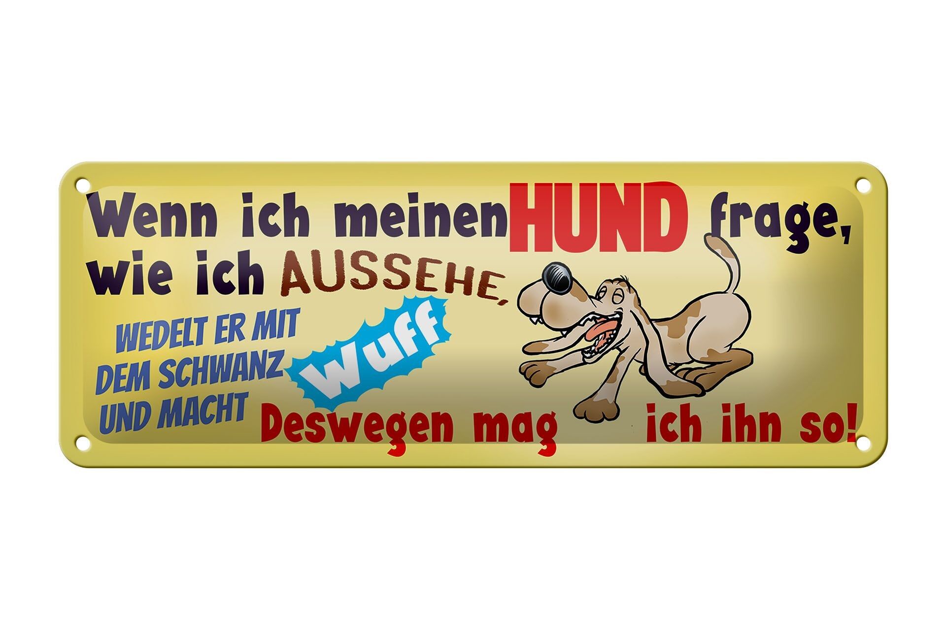 Targa in metallo con scritta 27x10 cm, ecco perché mi piace la decorazione del mio cane