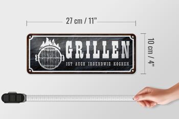 Plaque en tôle 27x10cm Griller, c'est aussi décorer la cuisine 4