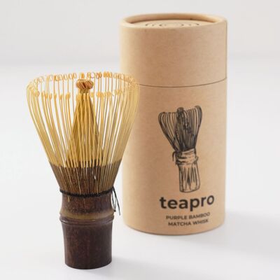 Batidor Matcha de bambú morado Teapro