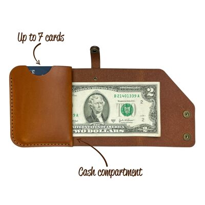Leather wallet Elegant – Brown