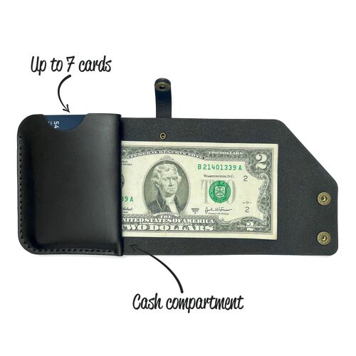 Leather wallet Elegant – Black