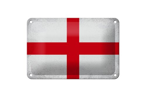 Blechschild Flagge England 18x12cm Flag of England Vintage Dekoration