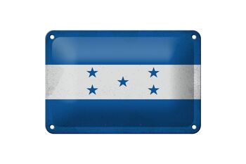 Drapeau en étain du Honduras, 18x12cm, drapeau du Honduras, décoration Vintage 1