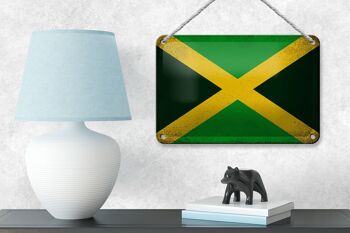 Drapeau en étain de la jamaïque, 18x12cm, drapeau de la jamaïque, décoration Vintage 4