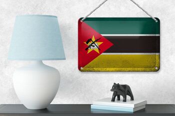 Drapeau en étain du Mozambique, 18x12cm, drapeau du Mozambique, décoration Vintage 4