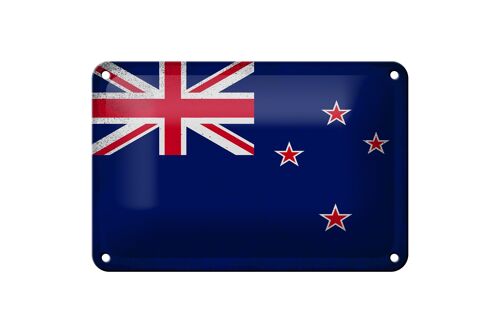 Blechschild Flagge Neuseeland 18x12cm New Zealand Vintage Dekoration