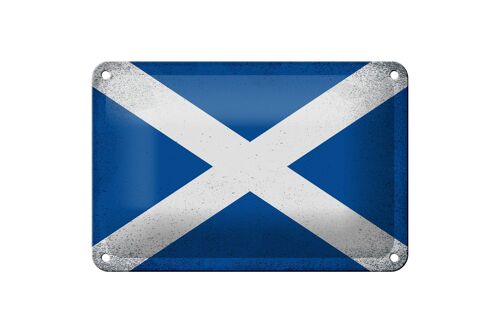 Blechschild Flagge Schottland 18x12cm Flag Scotland Vintage Dekoration